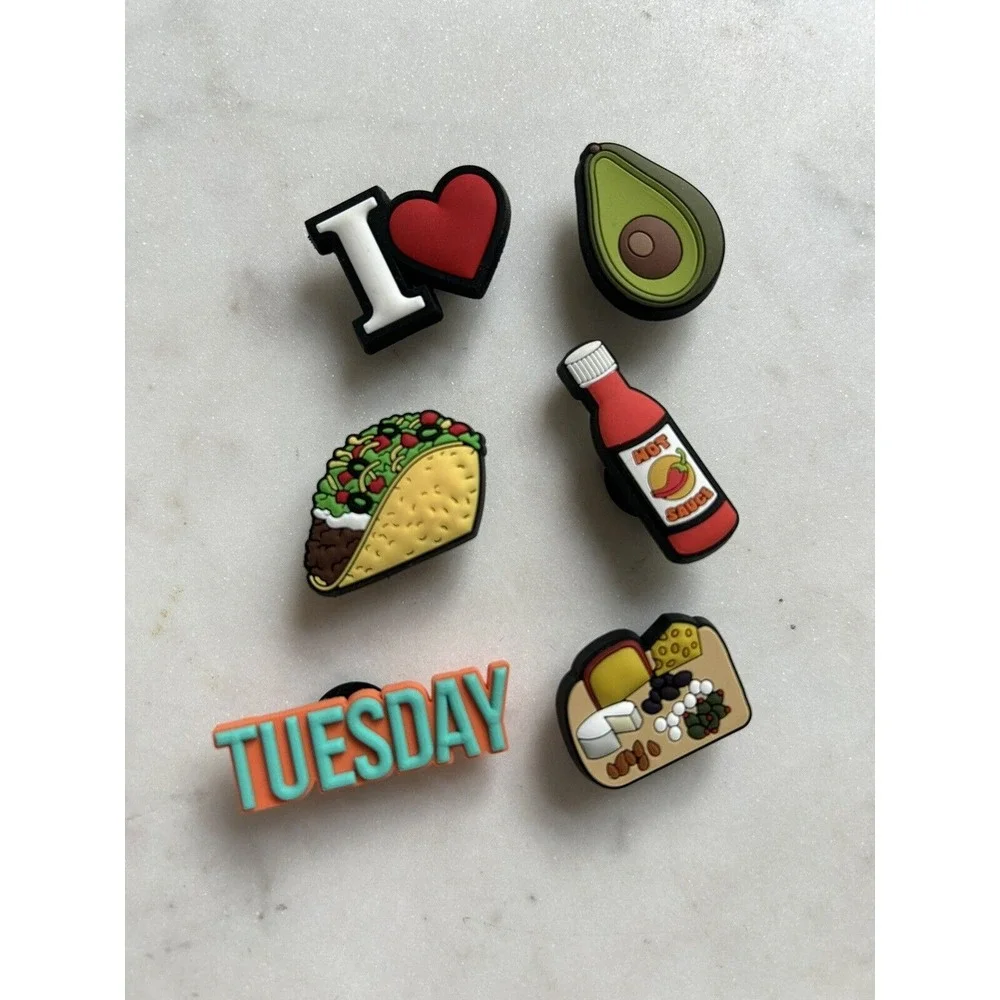 Original Crocs I‎ Love TACO TUESDAY Jibbitz, $20